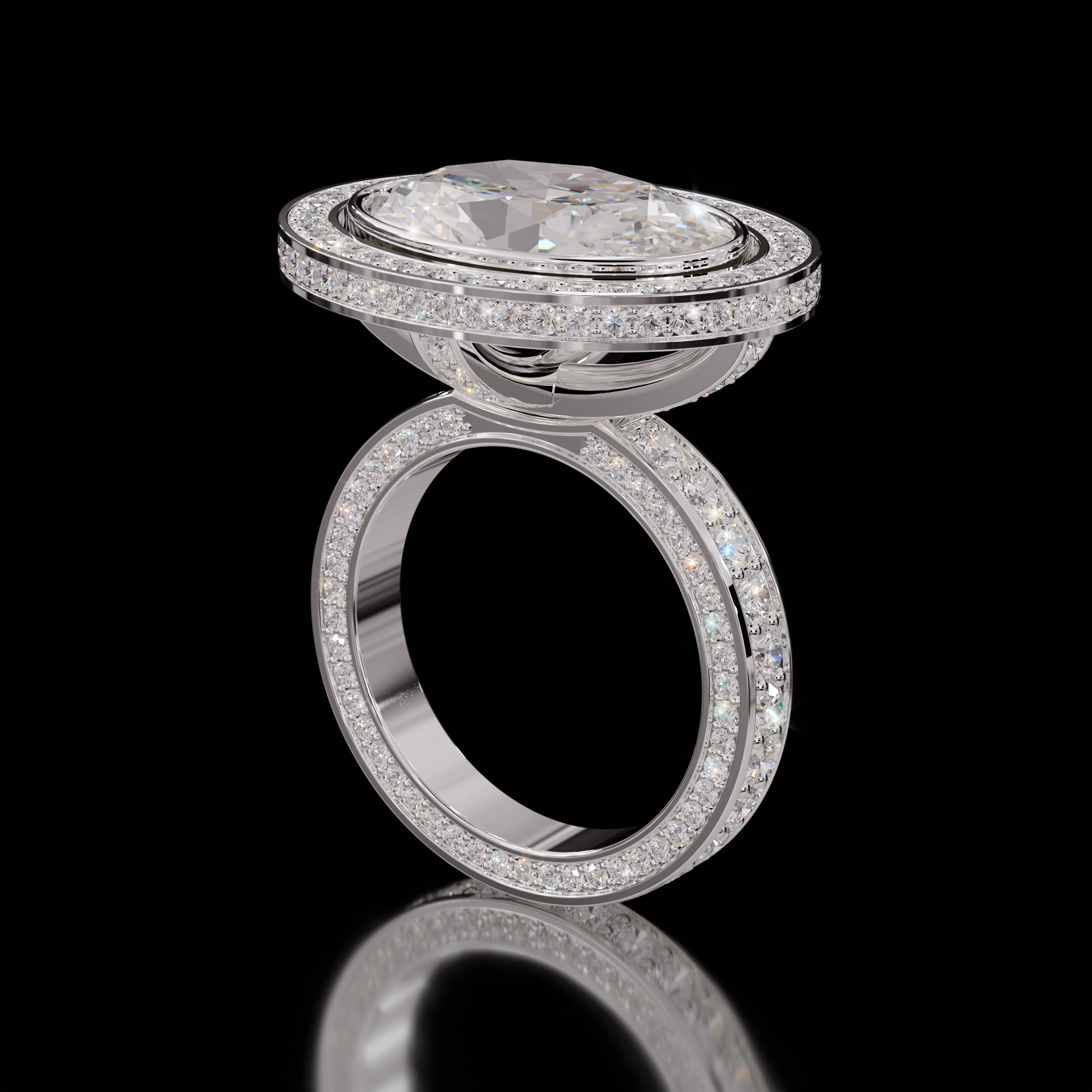 Marilyn Rockstar 5.00ct Oval Diamond Ring