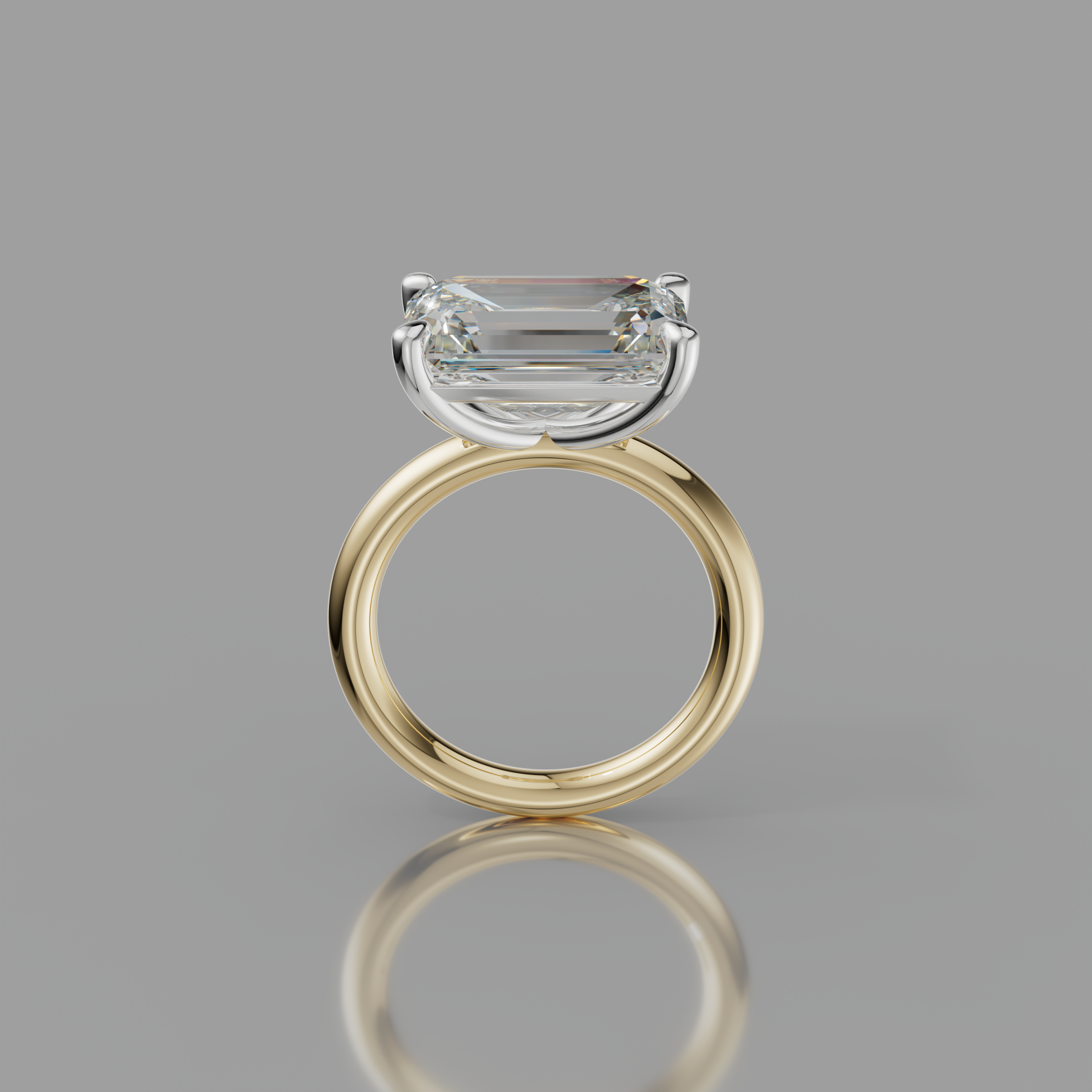 Chloe Rockstar 6.75ct Emerald Diamond Ring