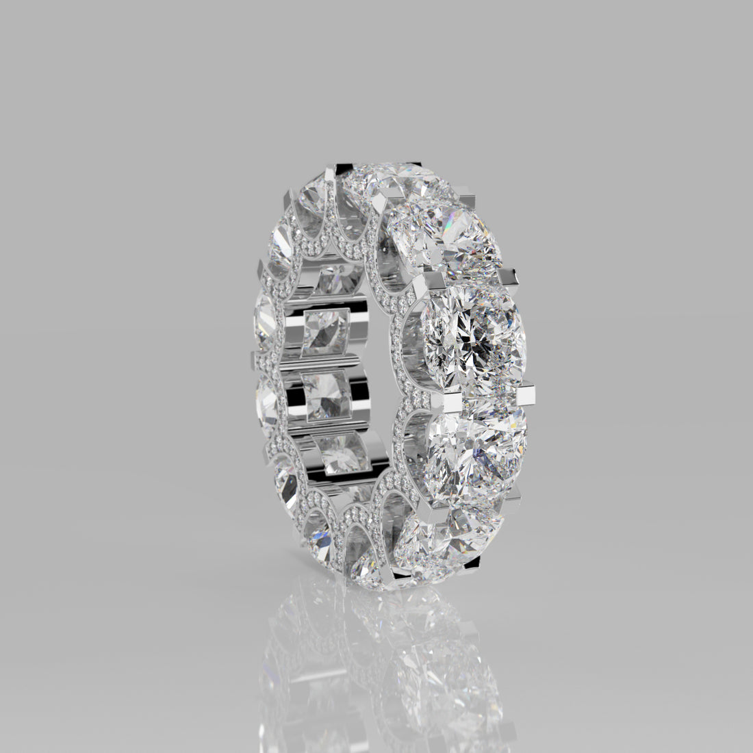 Rockstar Forever Ring - Cushion Diamond Pavé - Mark Gold
