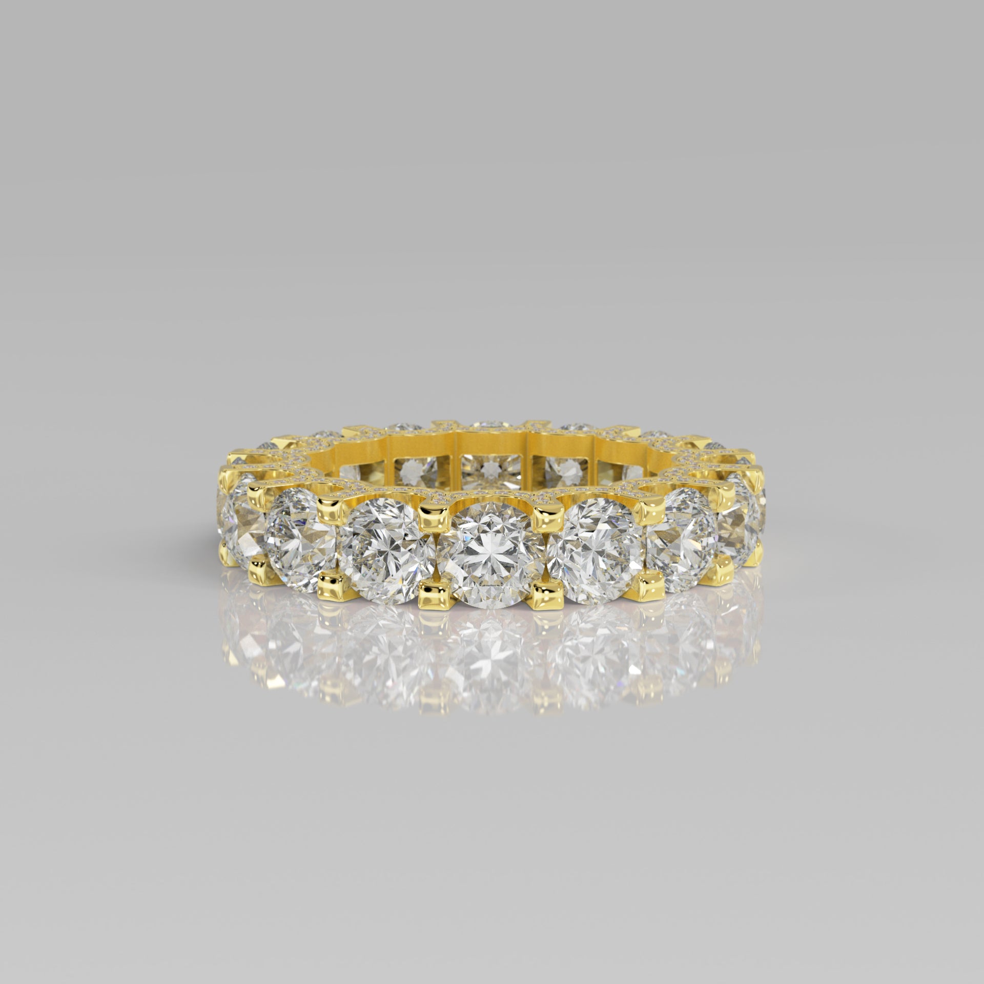Rockstar Forever Ring - Round Diamond Pavé - Mark Gold