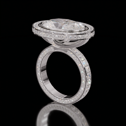Marilyn Rockstar 5.00ct Oval Diamond Ring