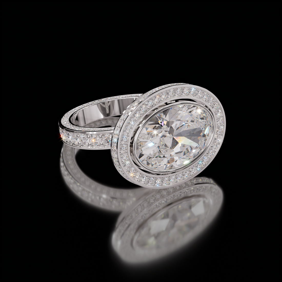 Marilyn Rockstar 5.00ct Oval Diamond Ring