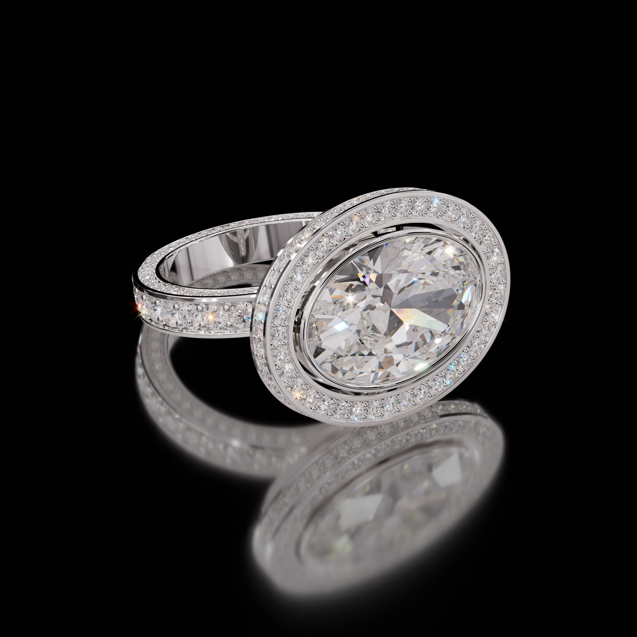 Marilyn Rockstar 5.00ct Oval Diamond Ring