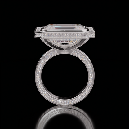Marilyn Rockstar 6.75ct Emerald Diamond Ring