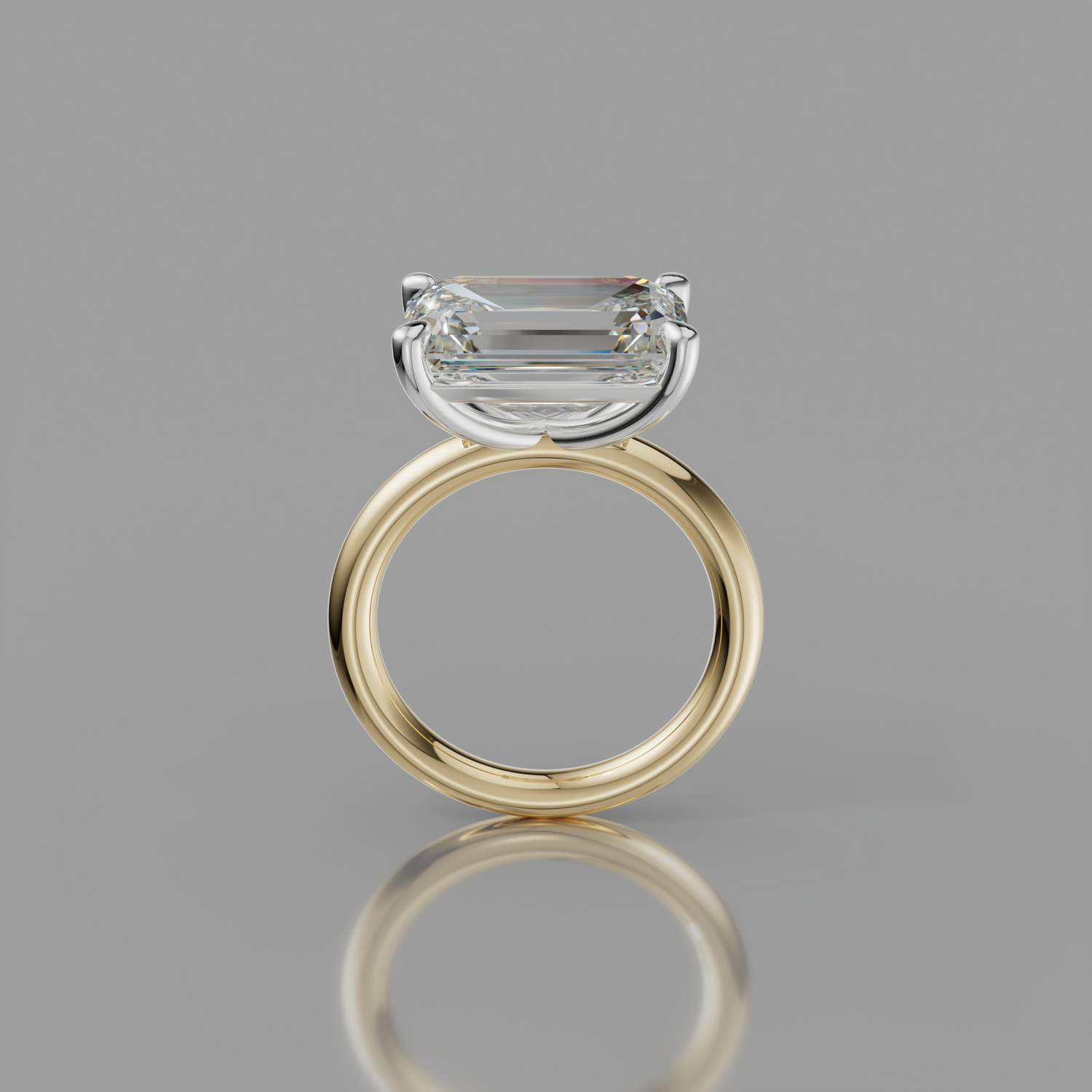 Chloe Rockstar 6.75ct Emerald Diamond Ring