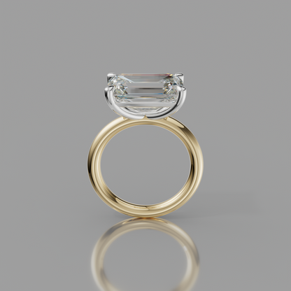 Chloe Rockstar 6.75ct Emerald Diamond Ring