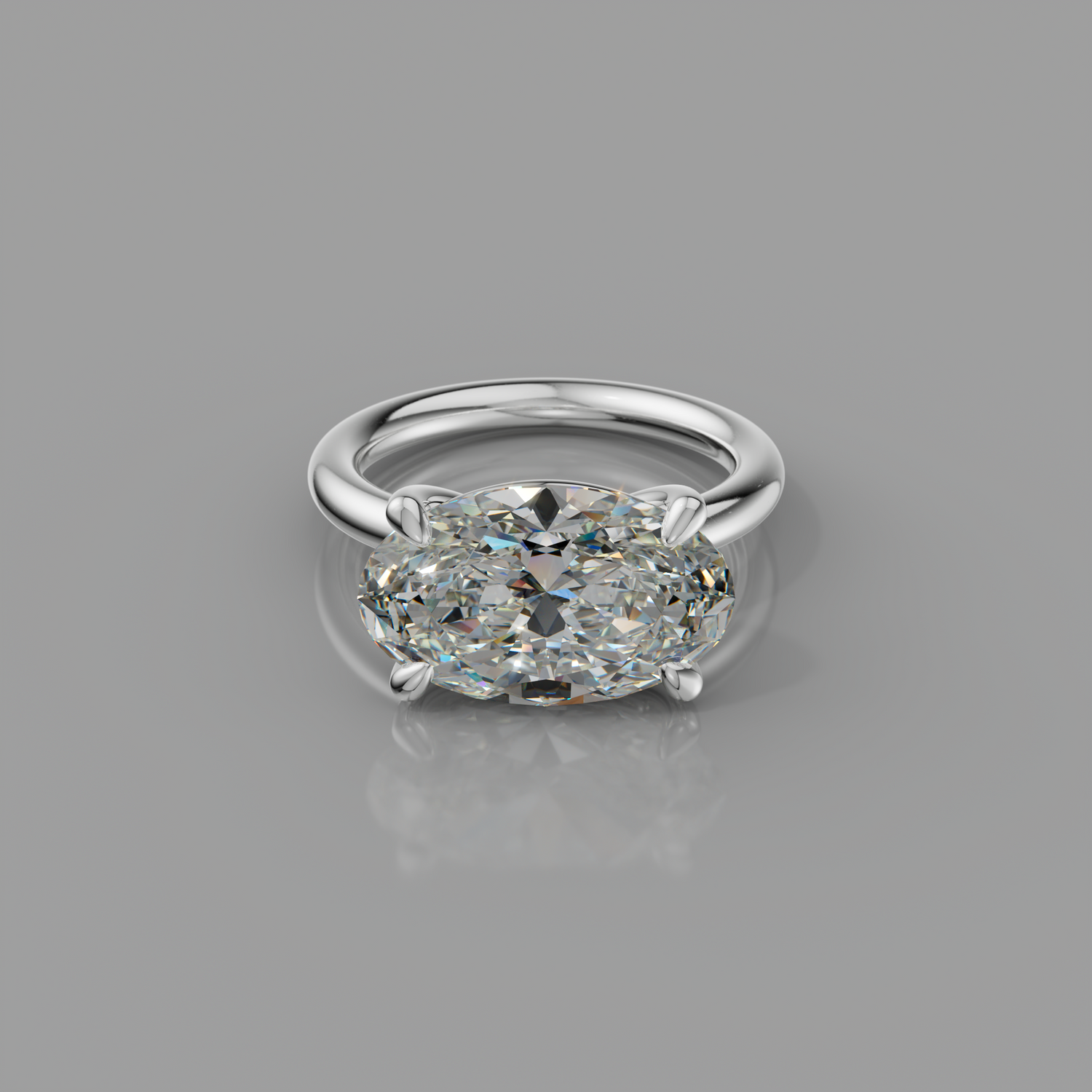 Chloe Rockstar 5.02ct Oval Diamond Ring