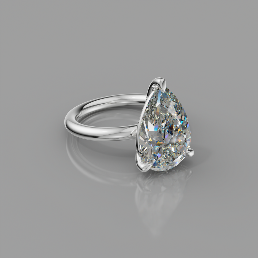 Chloe Rockstar 5.10ct Pear Diamond Ring