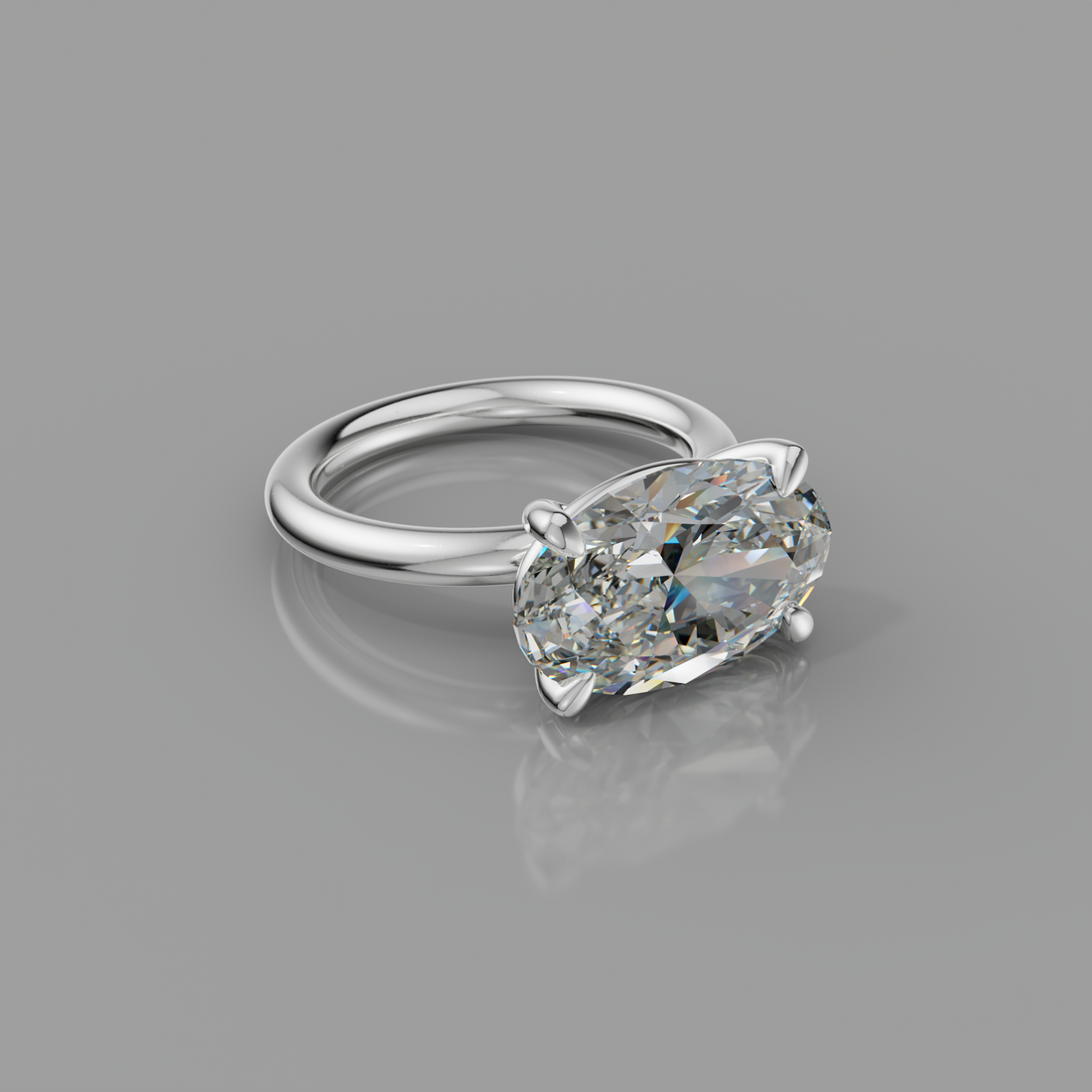 Chloe Rockstar 5.02ct Oval Diamond Ring