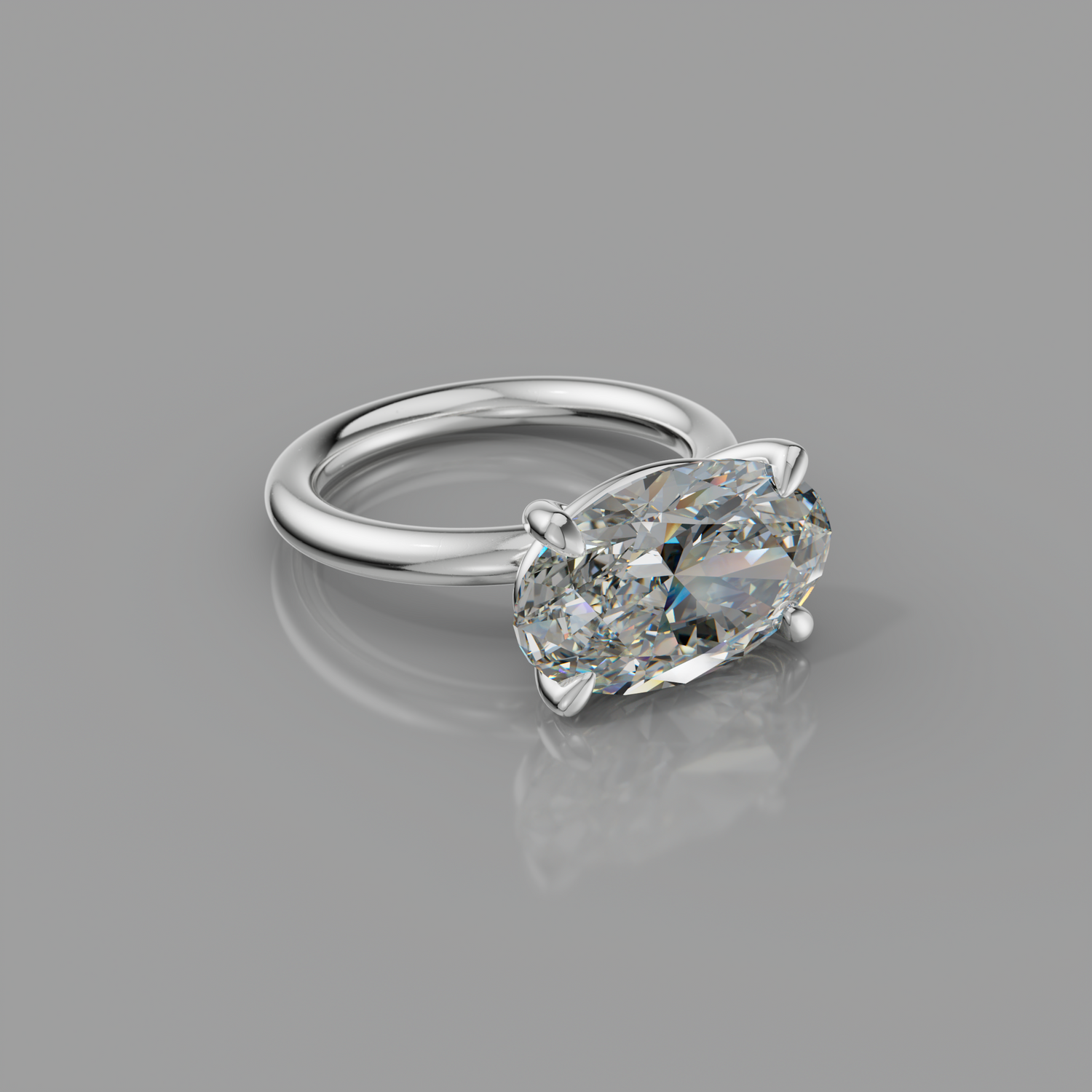 Chloe Rockstar 5.02ct Oval Diamond Ring