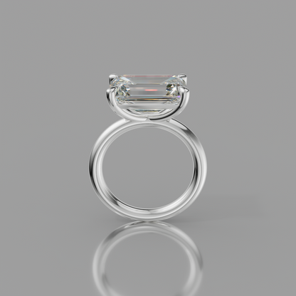 Chloe Rockstar 6.75ct Emerald Diamond Ring