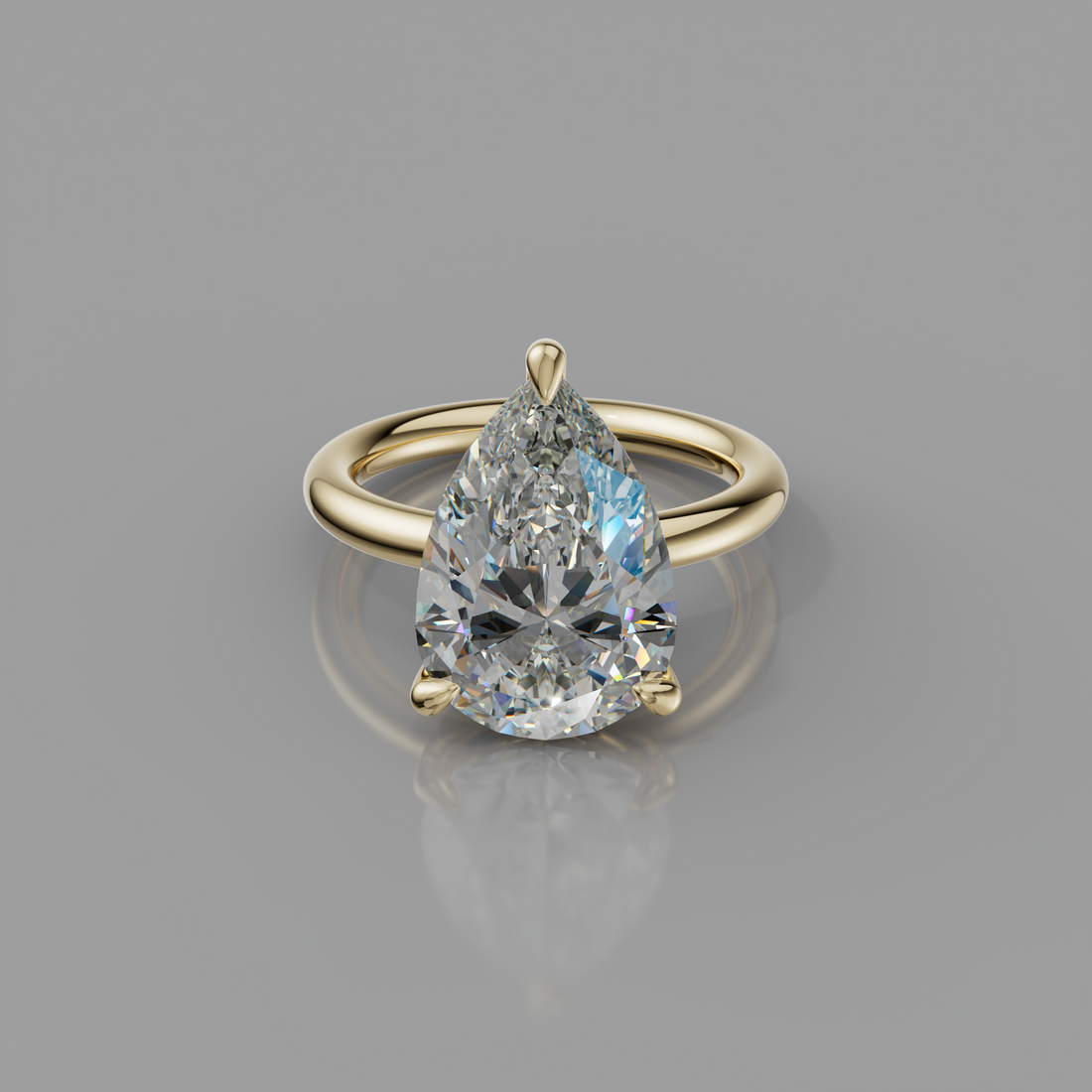 Chloe Rockstar 5.10ct Pear Diamond Ring