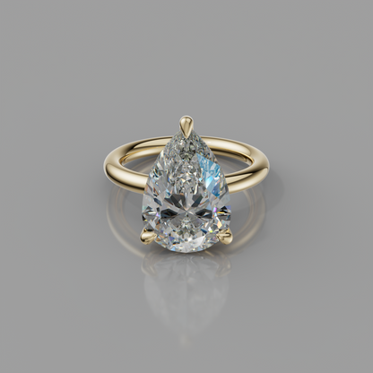 Chloe Rockstar 5.10ct Pear Diamond Ring