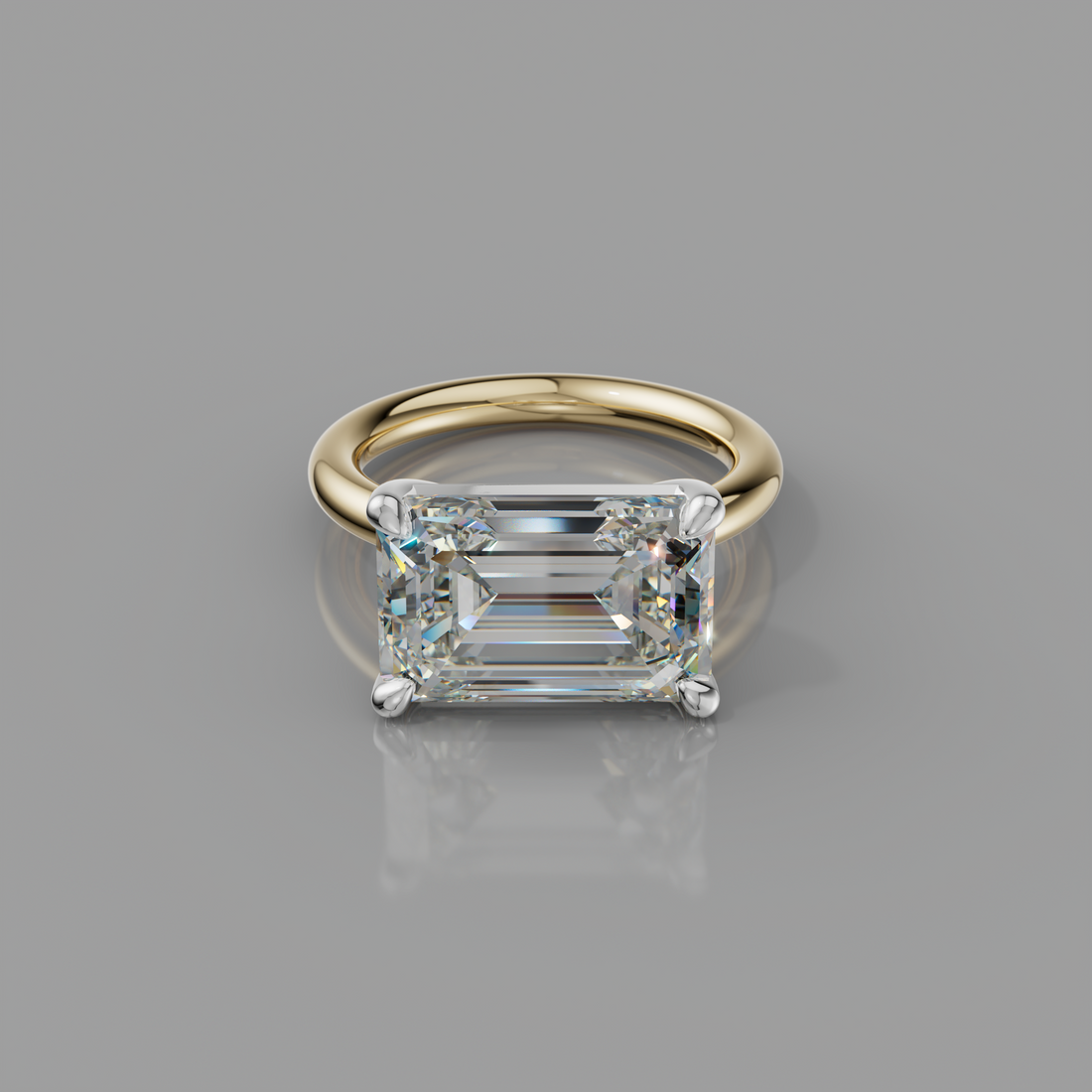 Chloe Rockstar 6.75ct Emerald Diamond Ring