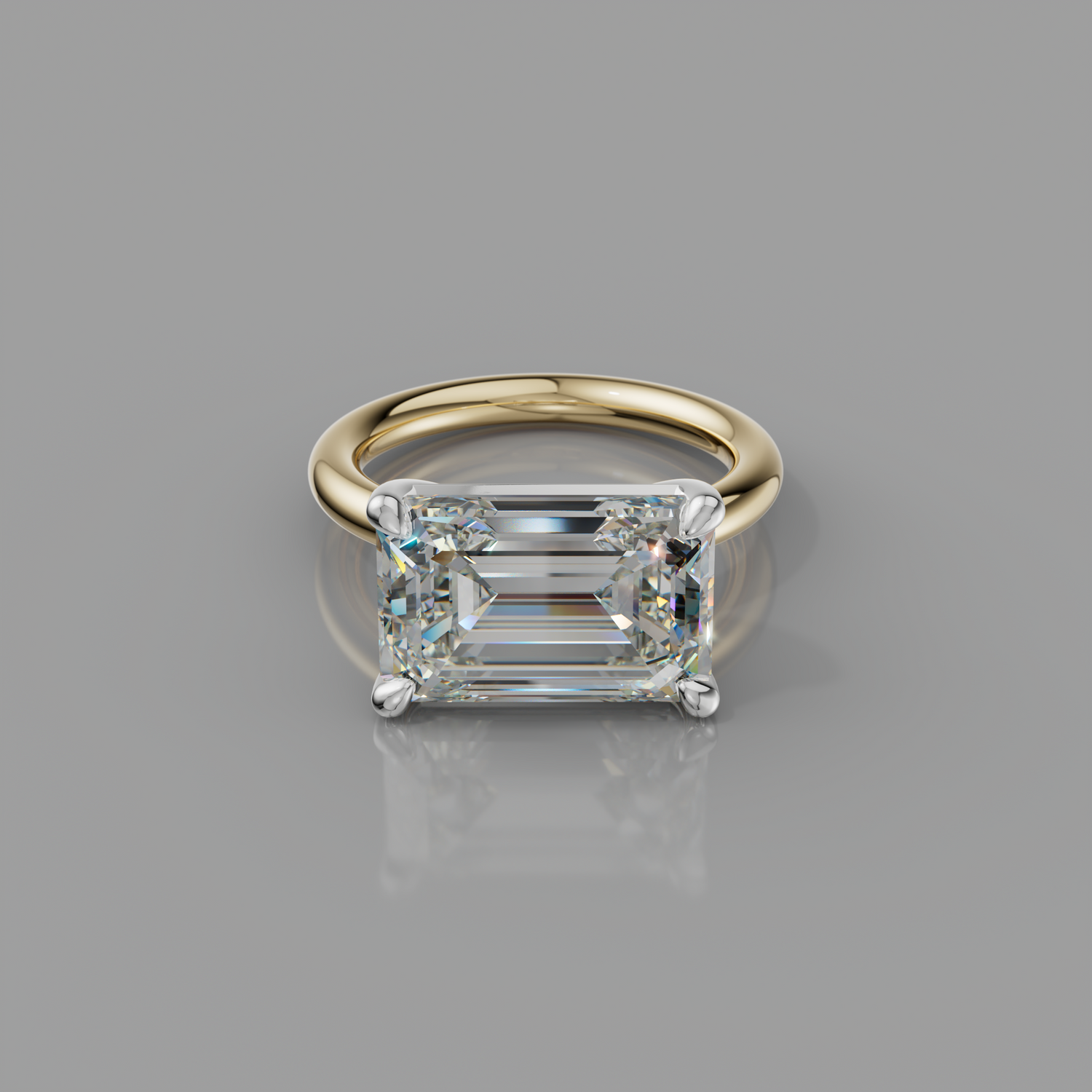 Chloe Rockstar 6.75ct Emerald Diamond Ring