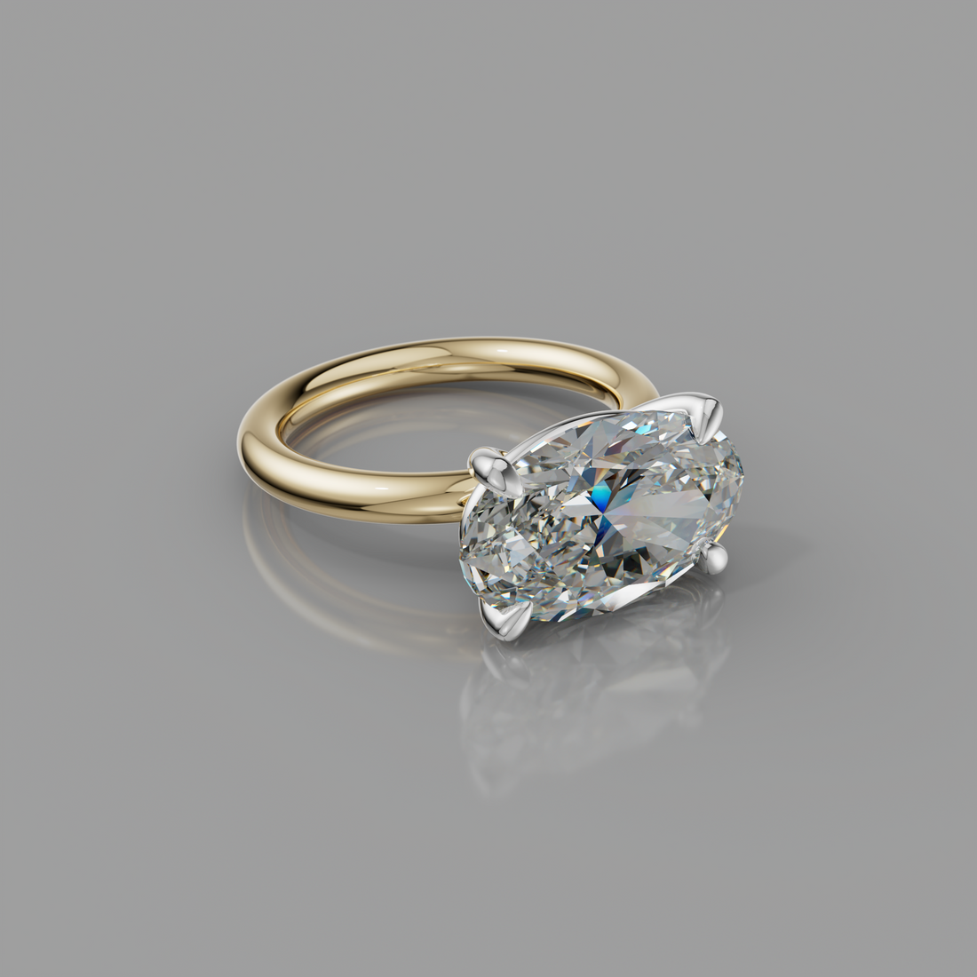 Chloe Rockstar 5.02ct Oval Diamond Ring