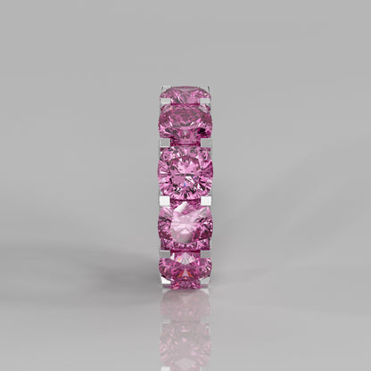 Rockstar Forever Ring - Cushion Pink Sapphire Pavé - Mark Gold